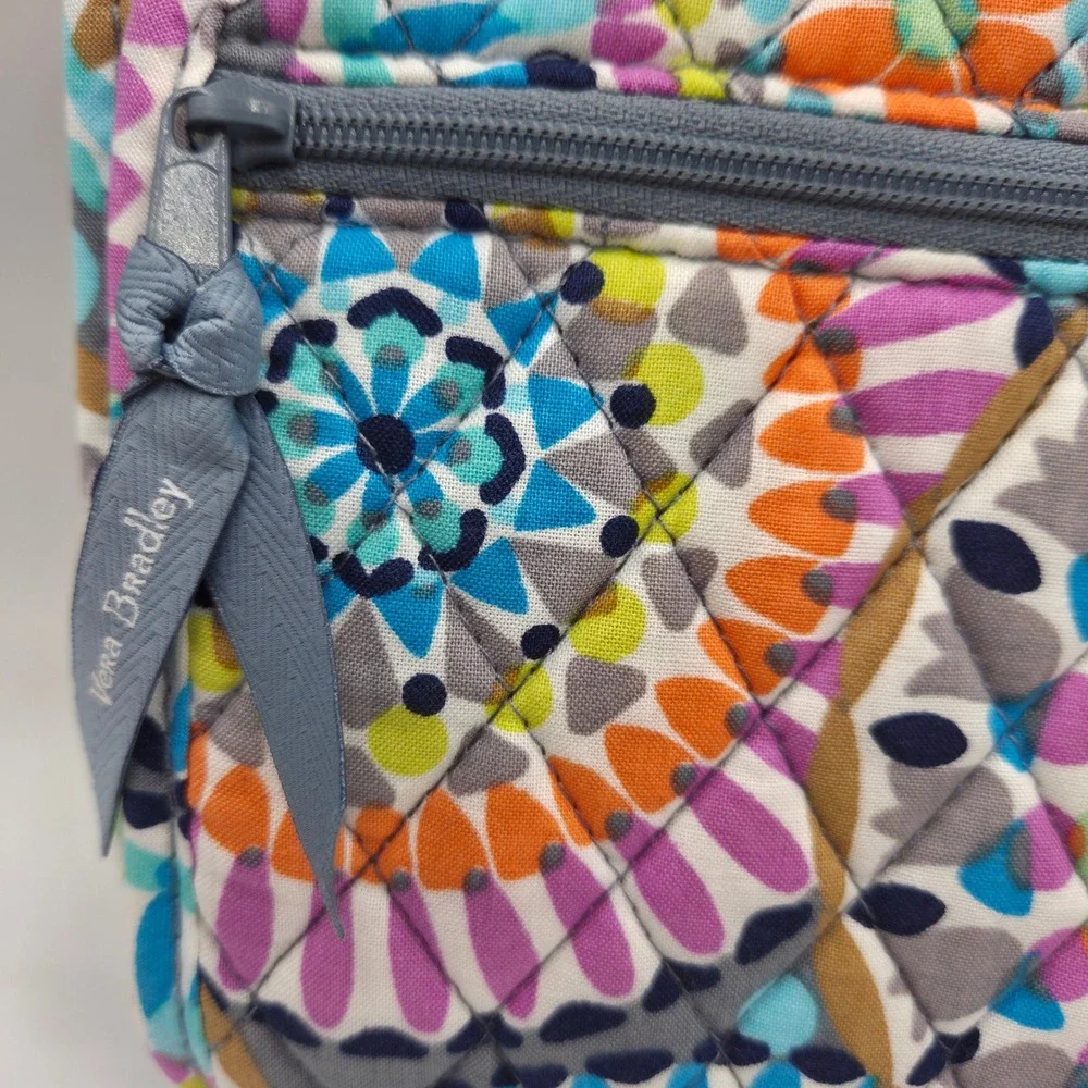 Vera Bradley Curling Iron Flat Iron‎ Cover Zipper pocket Travel Sunny Medallion